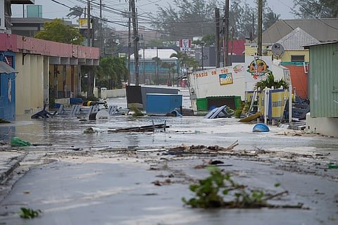 flooded street in Hastings